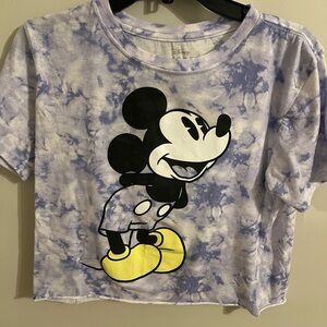 Disney Mickey Mouse Tie-Dye Tee - Purple and Yellow